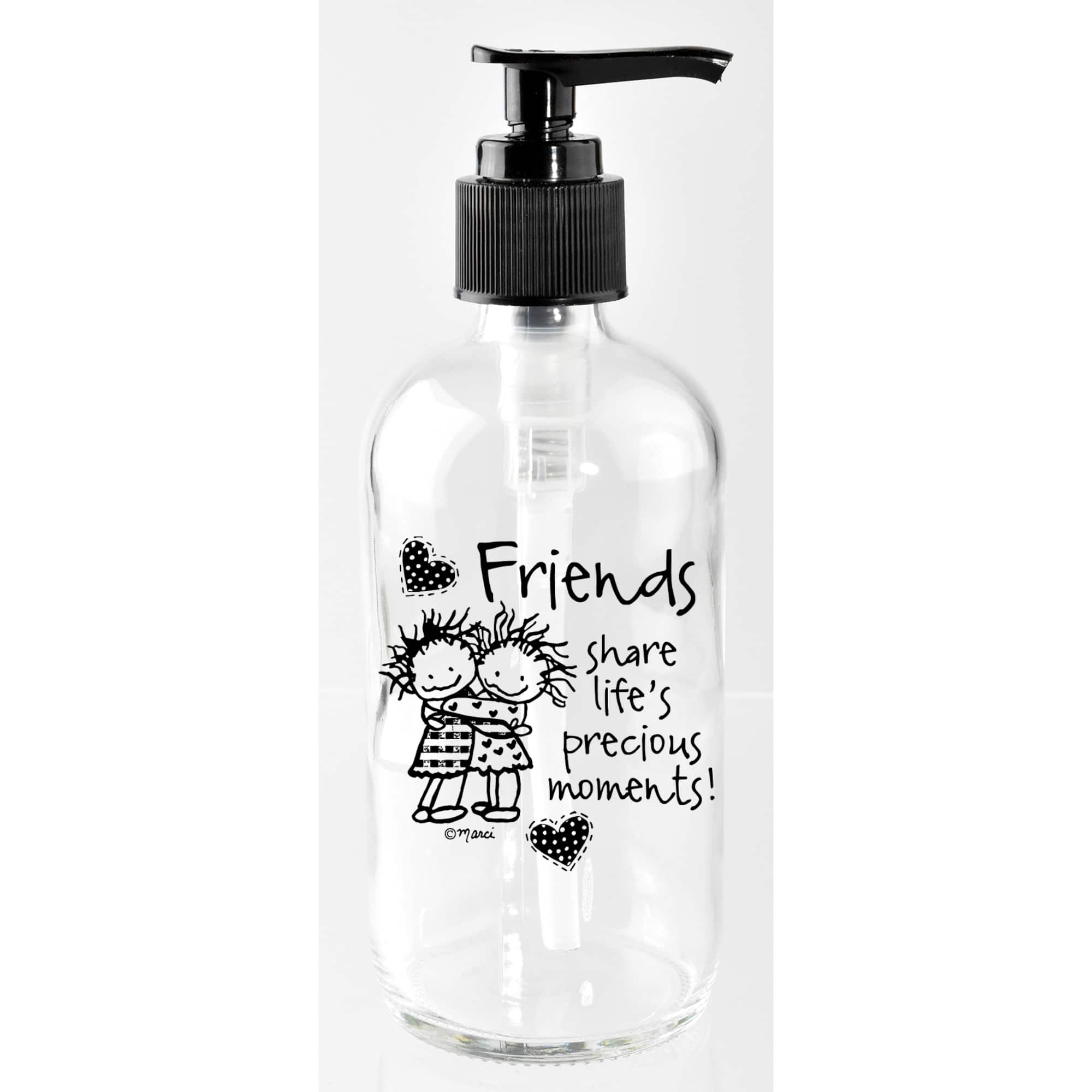Marci Art 8oz. Friends Share Life's Soap Dispenser